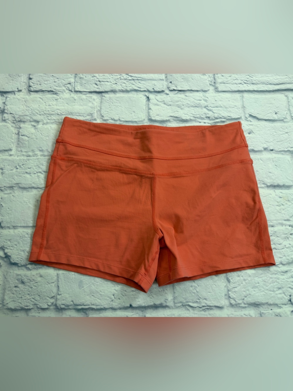 Prana Orange Women's Active Shorts. Size Medium.